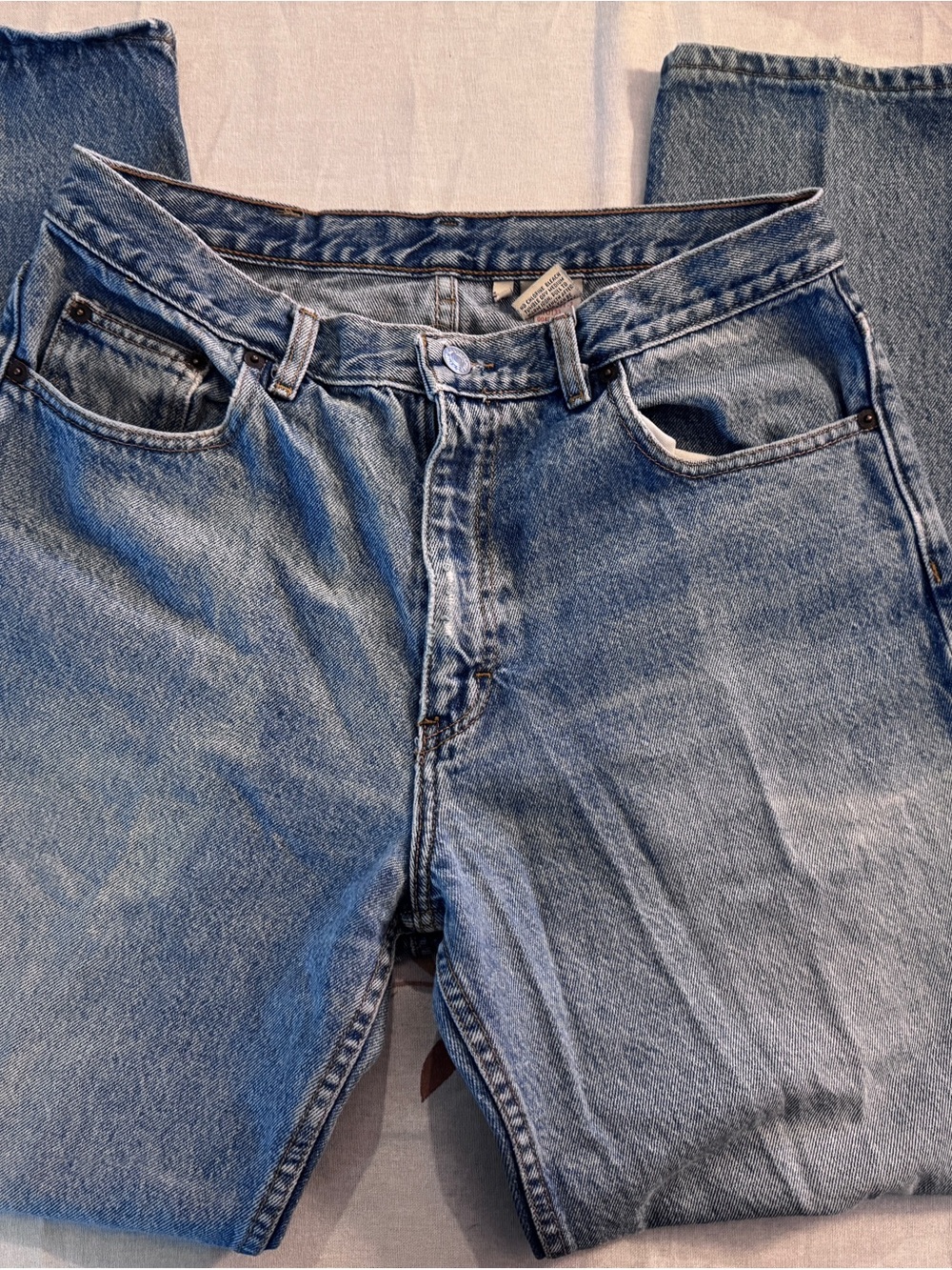 Calvin Klein Men's Relaxed Light Blue Denim Jeans